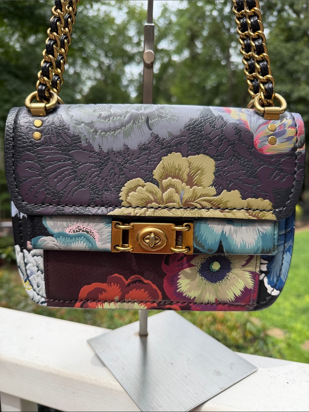 Coach Vintage Troupe Crossbody Kaffe Fassett Collaboration Bag RARE; added TAG